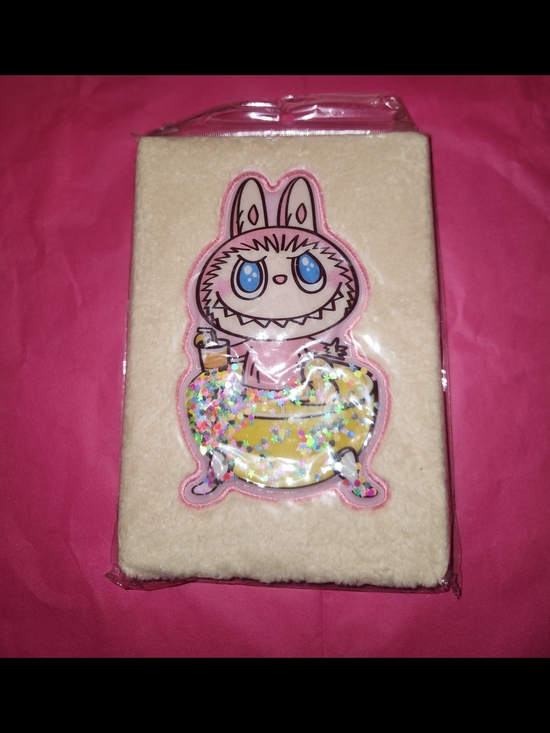 Other - Labubu Monsters Bunny Bubble Bath Patch Notebook - Pink, Cream, Yellow